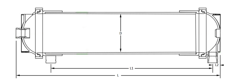 TaFlux Liq Series PES Ultrafiltration Membrane Module Dimensions